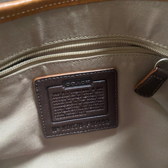 Coach Vintage White/Saddle NWT - Picture 4 of 5